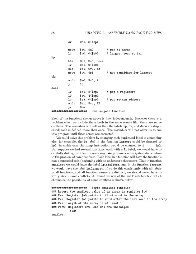 Computer Organization with MIPS - Page 88